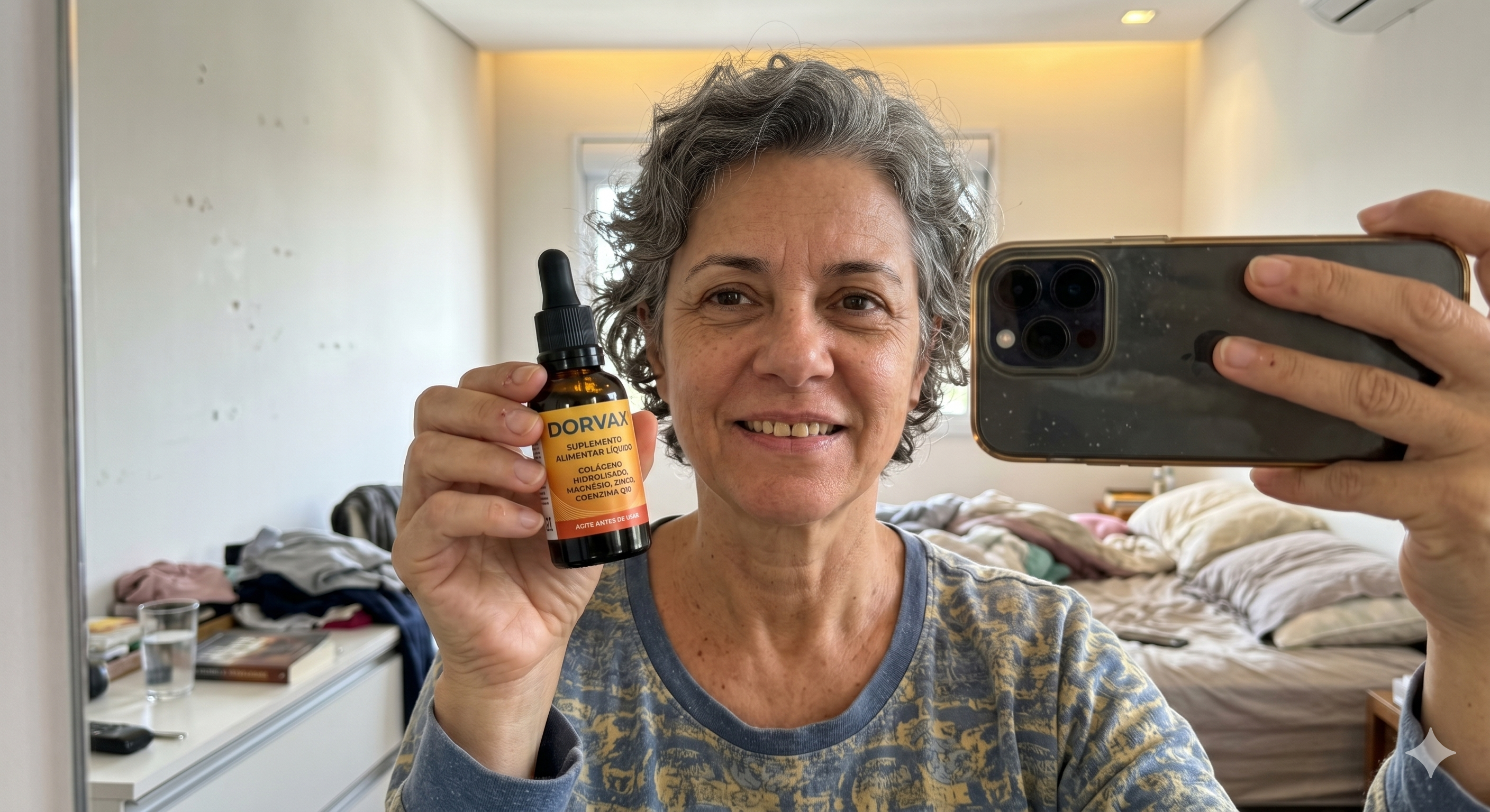 Cliente segurando o Dorvax